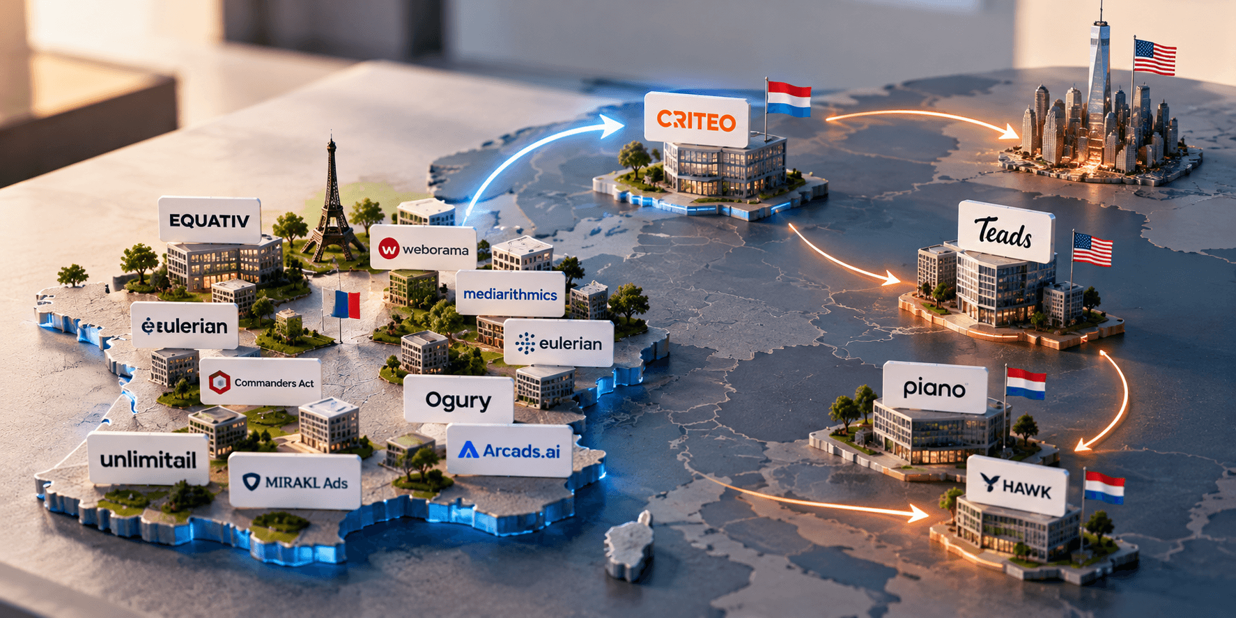 Adtech françaises et IA : qui fait quoi en 2026